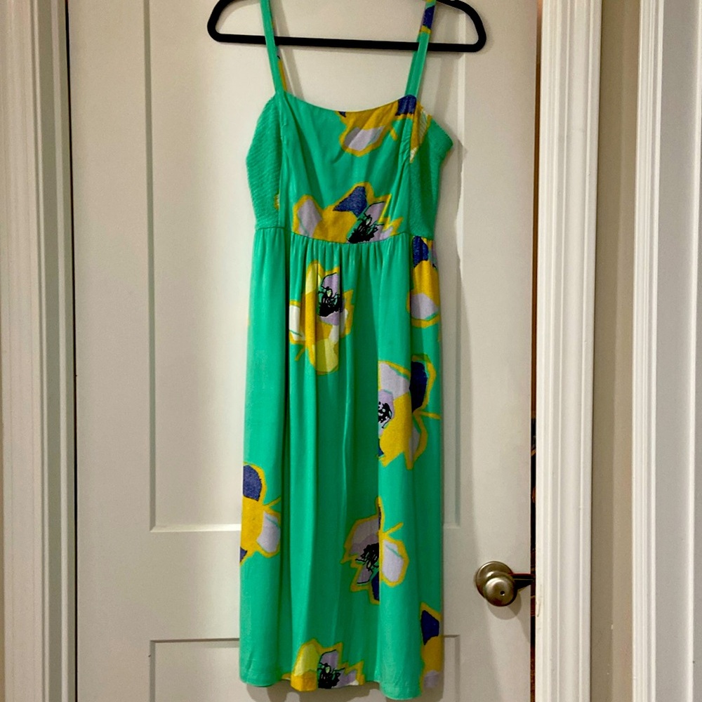 Anthropologie Cory Lynn Calter dress size small retro adjustable straps